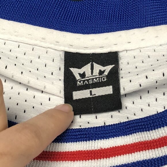 Masmig Space Jam Jersey Mens Size Large BUGS #1 Tune Squad White Embroidered - Picture 3 of 8